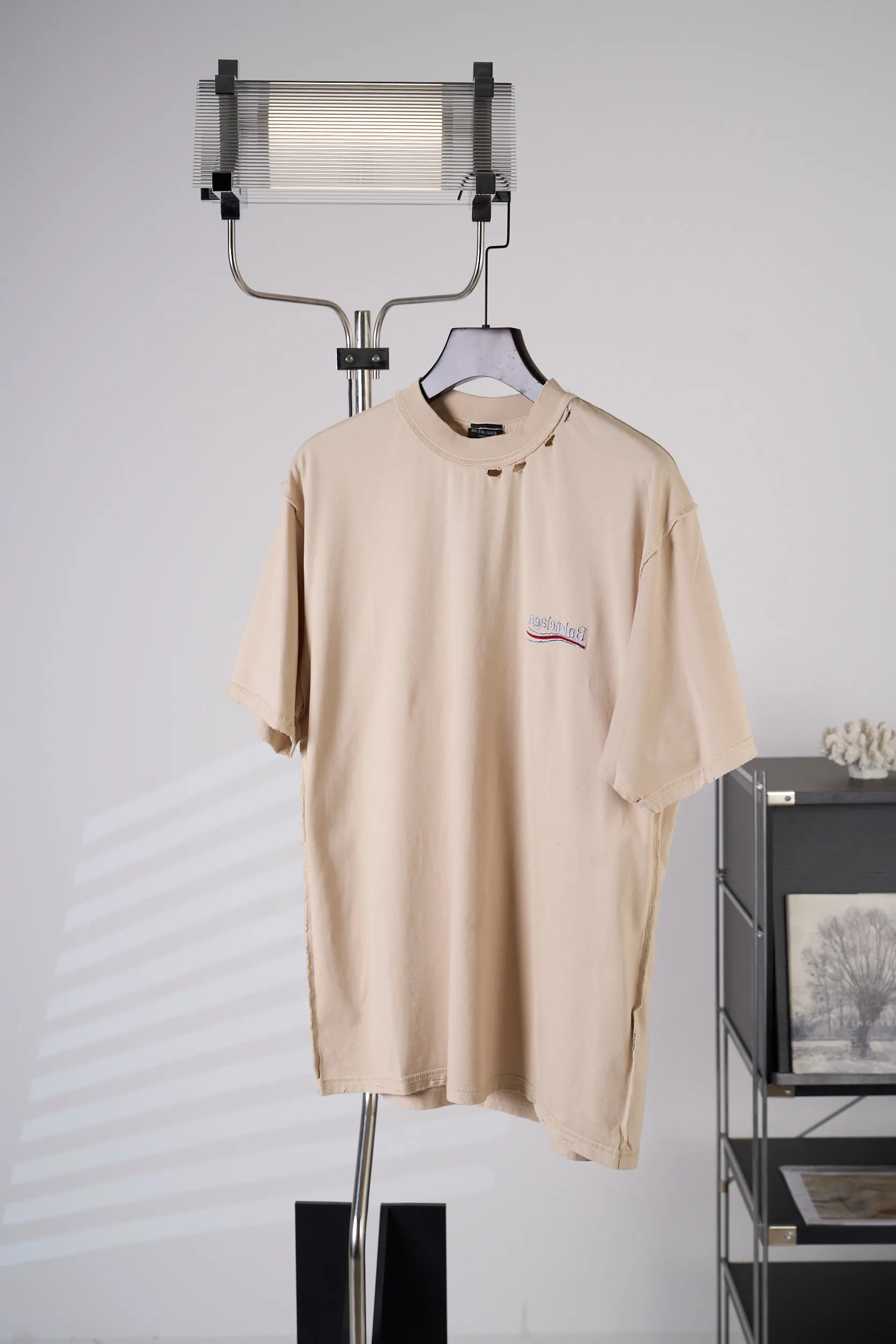 Balenciaga/ T 【In Stock】XS S M L 230g 32S 350g Breathable Wear-Resistant